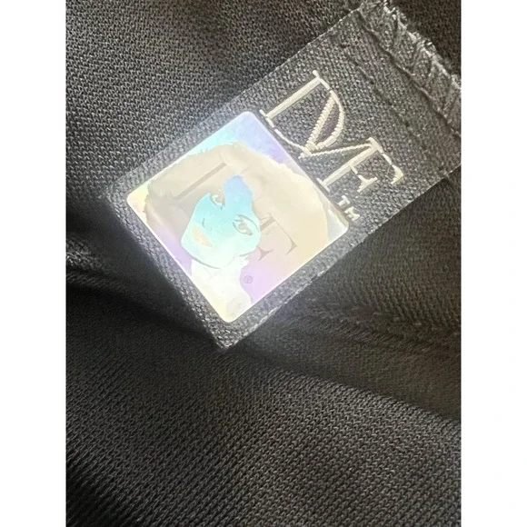 Diane Von Furstenberg Viscose Wrap Dress In Black Women's Size 4 - Picture 6 of 7